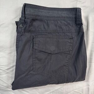 Prana Essex Cargo Pants Womens 12 Dark Gray Outdoor Casual Lightweight